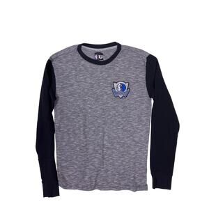 Dallas Mavericks Long Sleeve Grey Thermal Shirt Men’s Small NBA Team Apparel